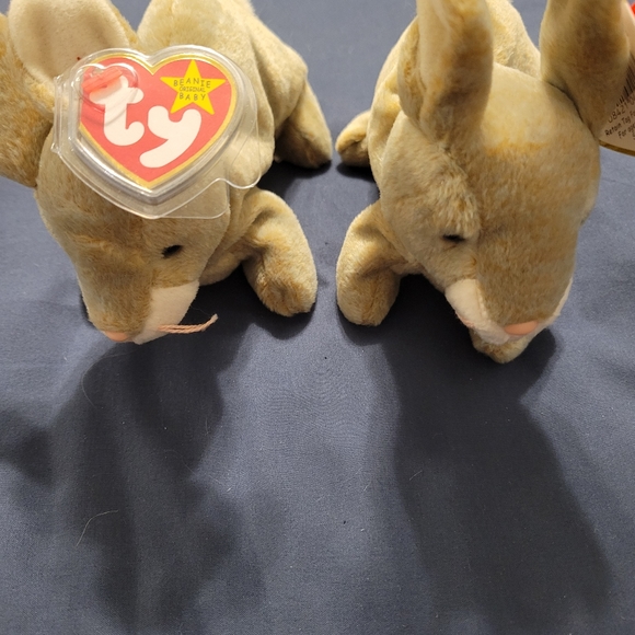 TY Beanie Baby 2 NIBBLY the Brown Rabbit original bunny 1998 new with tags - Picture 2 of 6